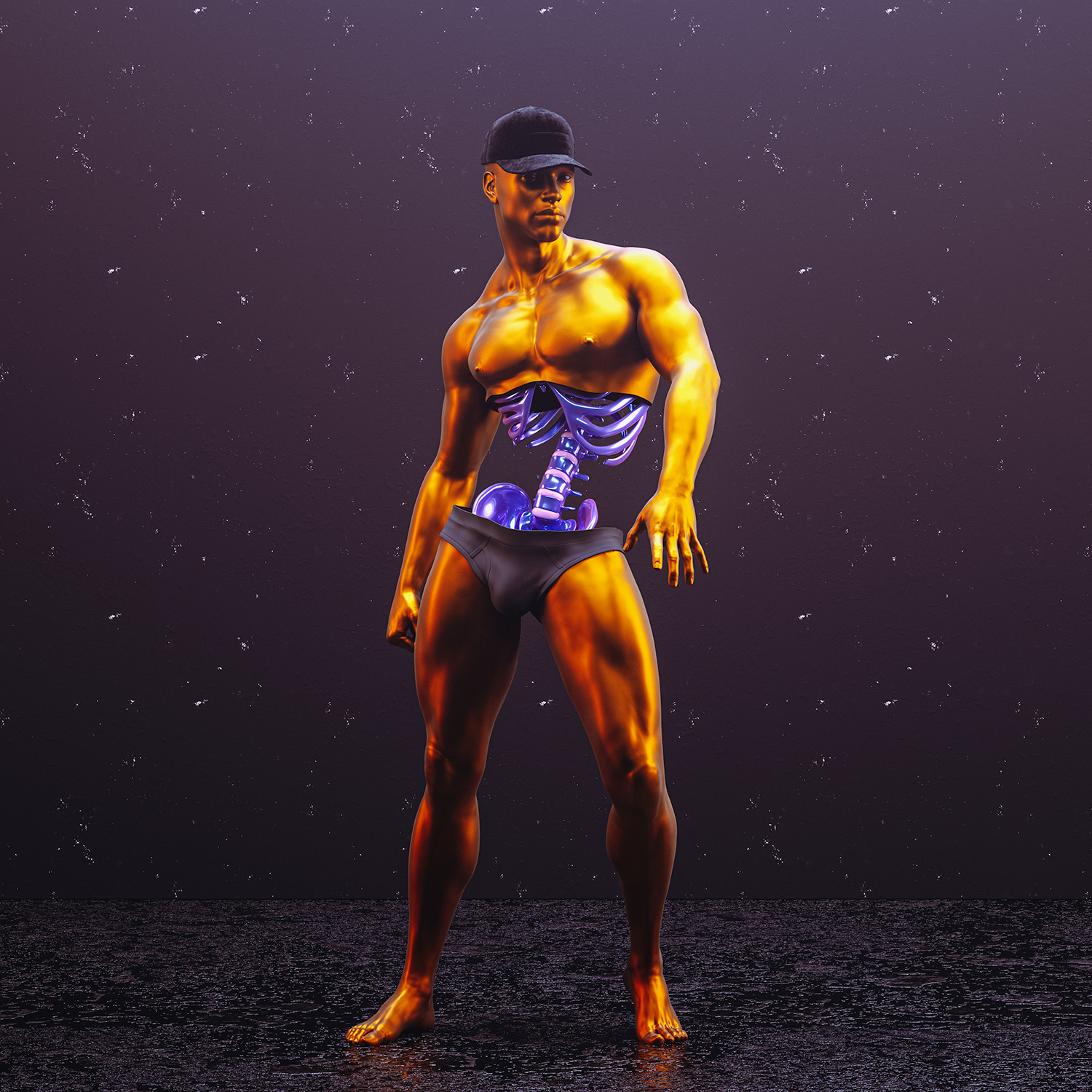 Golden Boy — 3D artwork, 2021