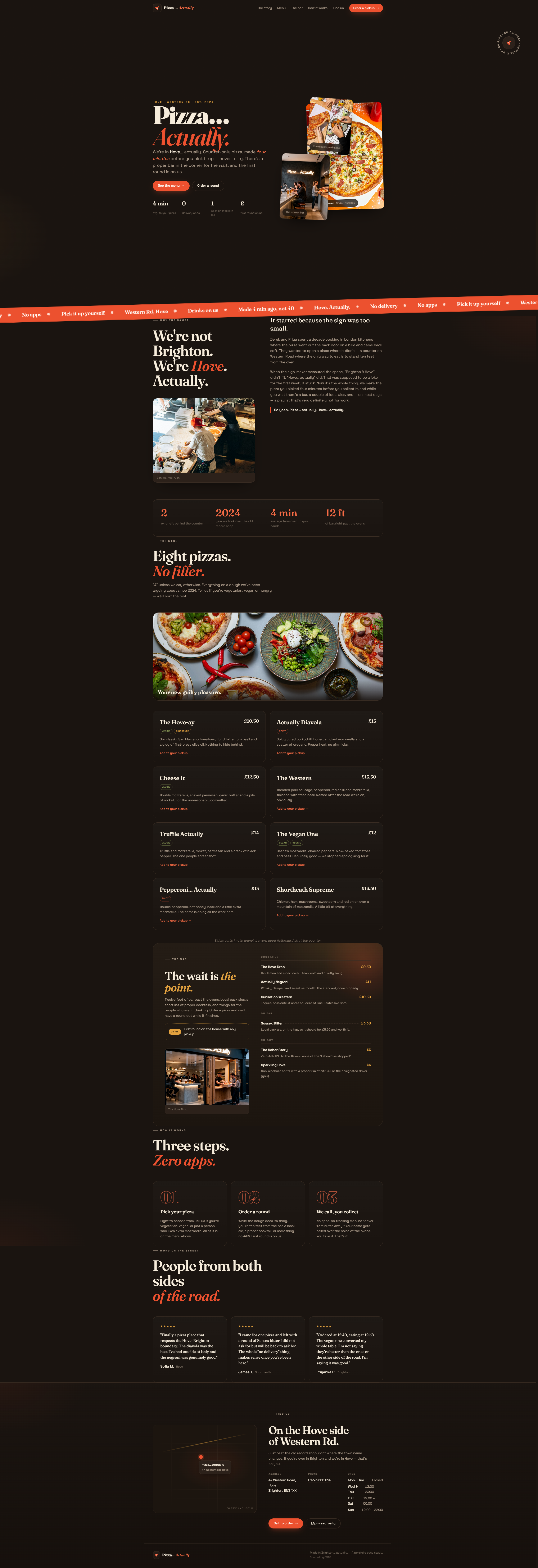 Pizza Actually — full site